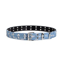 Riveted Denim Belt