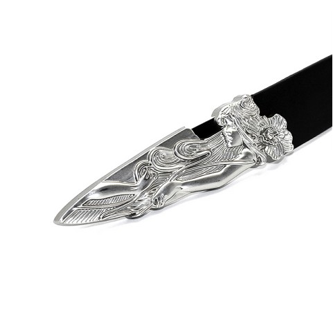 Vintage Niche Carved PU Leather Belt