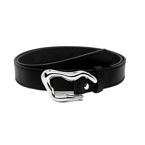 Silver Shaped Buckle Belt