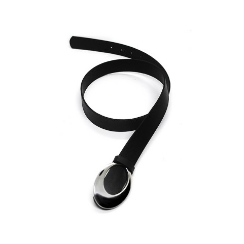 High Quality PU Leather Belt with a Round Buckle