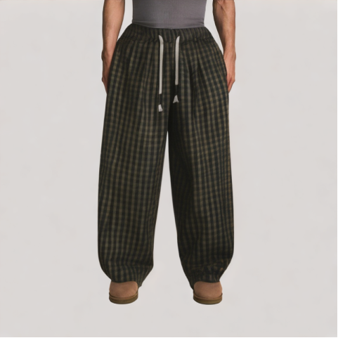 Men's Plaid Casual Pants