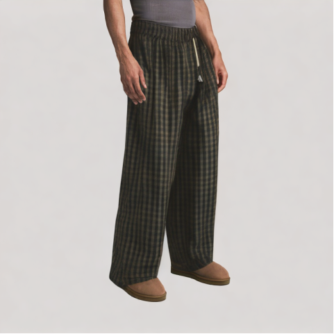 Men's Plaid Casual Pants