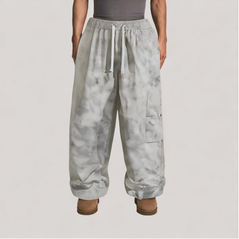 Tie Dye Straight Leg Casual Pants