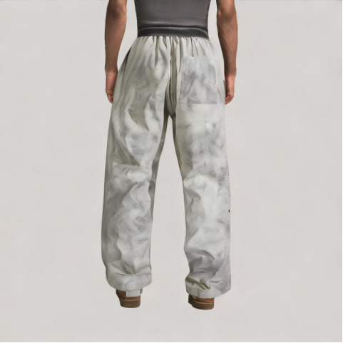 Tie Dye Straight Leg Casual Pants