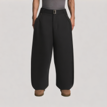 Linen Patterned Casual Pants