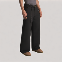 Linen Patterned Casual Pants