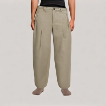 Pleated Wide Leg Casual Pants