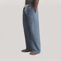 Versatile Elastic Rise Straight Leg Jeans