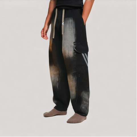 Contrast Washed Jeans