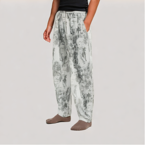 Vintage Tie Dye Loose Casual Pants