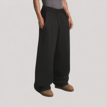 Solid Color Straight Leg Casual Pants