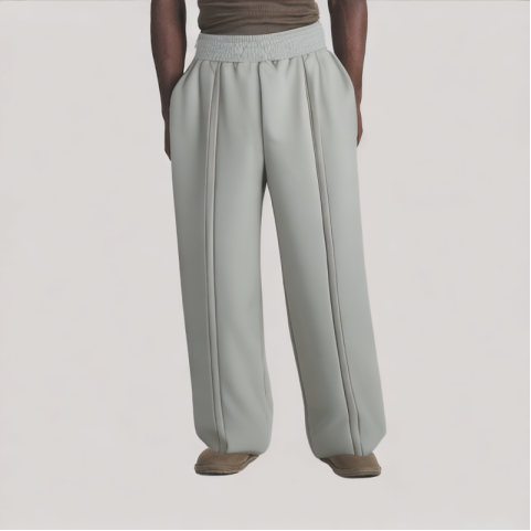 Solid Color Thin Loose Fit Pants