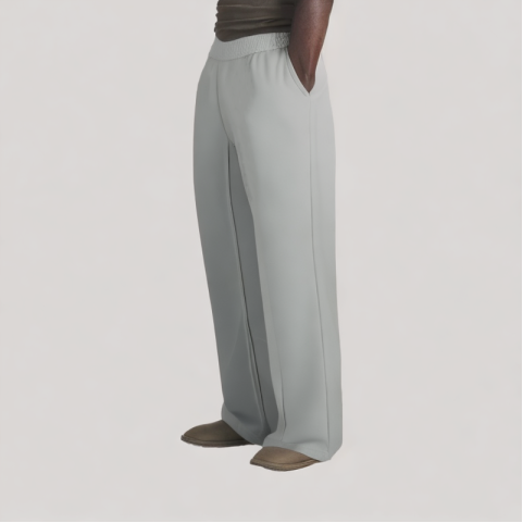 Solid Color Thin Loose Fit Pants