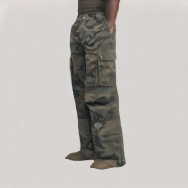 Camouflage Loose Fit Work Pants