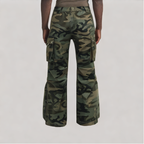 Camouflage Loose Fit Work Pants