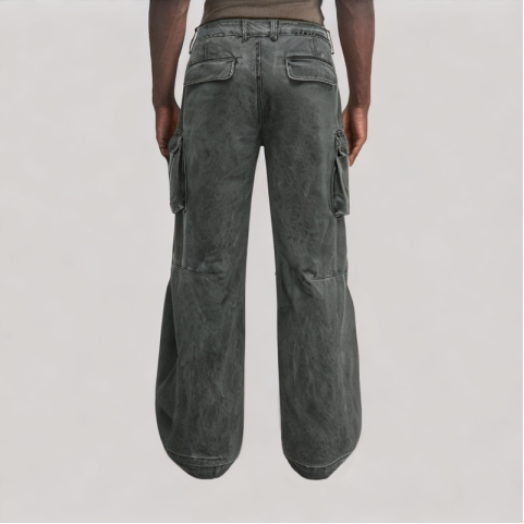 Washed and Distressed Overalls