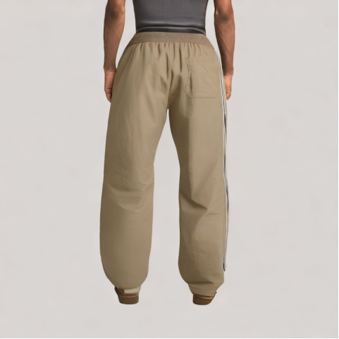 Contrast Stripe Wide Leg Pants