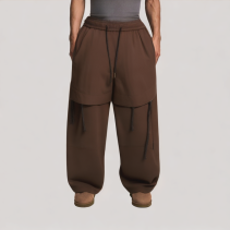 Brown Versatile Casual Pants