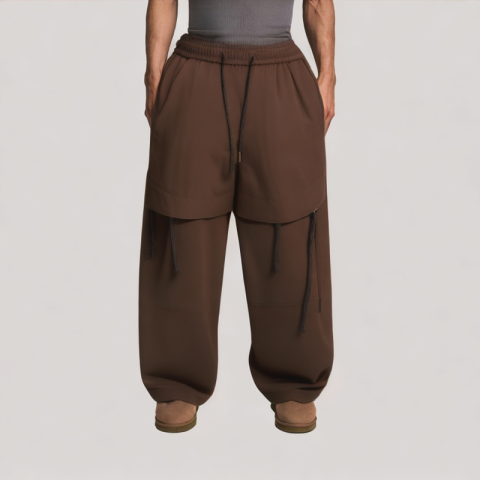 Brown Versatile Casual Pants