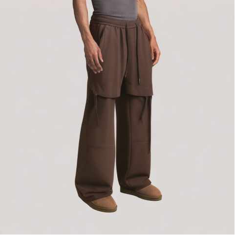 Brown Versatile Casual Pants
