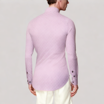 Polka Dot Slim Fit Long Sleeve Shirt
