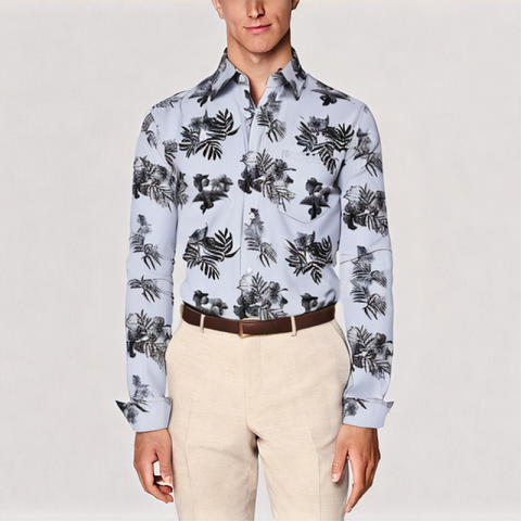 Men's Wrinkle Resistant Floral Shirt
