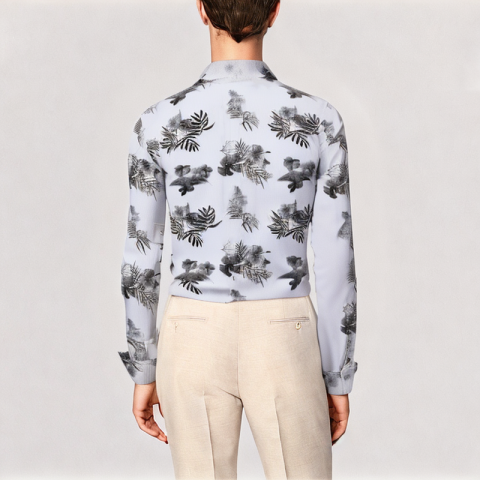 Men's Wrinkle Resistant Floral Shirt