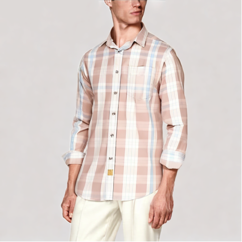 Men's Cotton Check Shirt