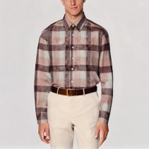 Red Plaid Long Sleeved Shirt