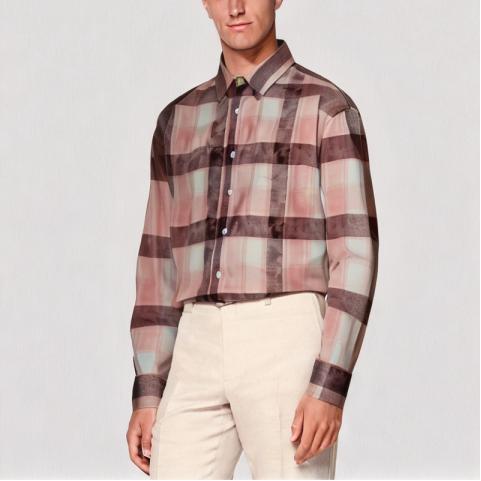 Red Plaid Long Sleeved Shirt
