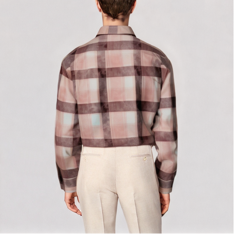 Red Plaid Long Sleeved Shirt