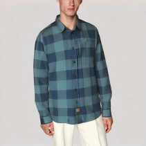 Men's Dark Green Loose Fit Shirt