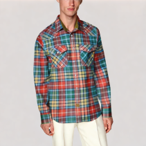 Colorful Plaid Men's Shirt