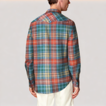 Colorful Plaid Men's Shirt