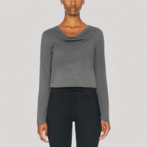 Stylish Swing Neck Long Sleeved Top