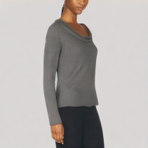 Stylish Swing Neck Long Sleeved Top