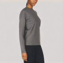 Long Sleeved Top with a Crisscross Hem