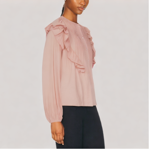 Ruffled Long Sleeved Top Ruffled Long Sleeved Top