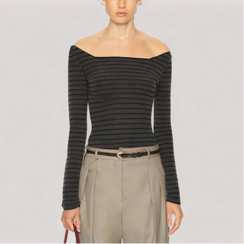 Simple Striped Long Sleeves