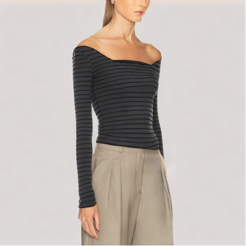 Simple Striped Long Sleeves Simple Striped Long Sleeves