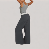 High Waisted Drape Casual Pants
