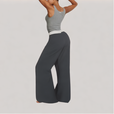 High Waisted Drape Casual Pants High Waisted Drape Casual Pants