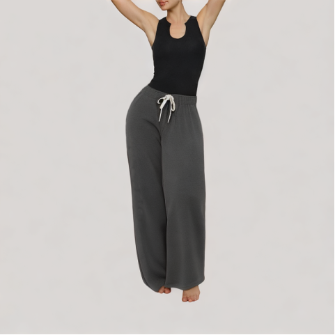 High Waisted Drape Trousers