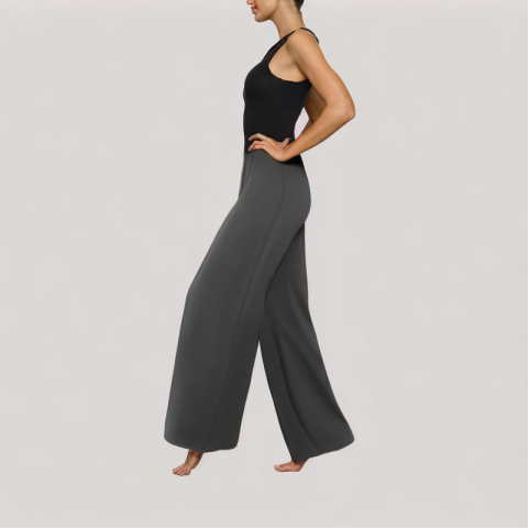 High Waisted Drape Trousers