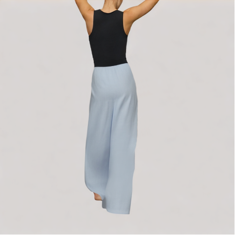 Blue High Waisted Wide Leg Pants Blue High Waisted Wide Leg Pants
