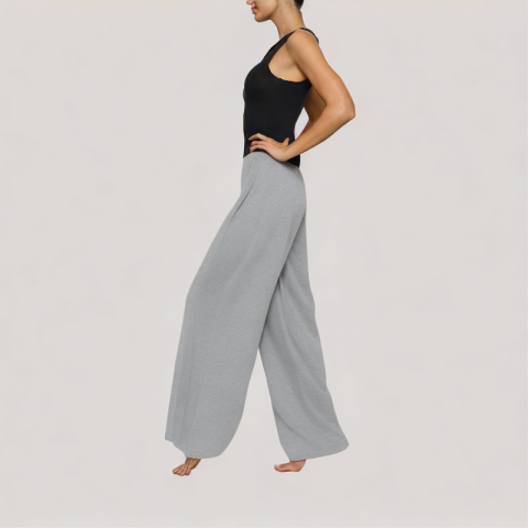 Relaxed Wide Leg Casual Pants