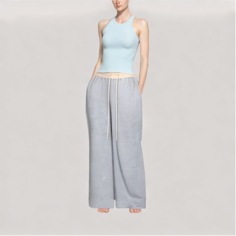 Women's Drawstring Wide Leg Pants