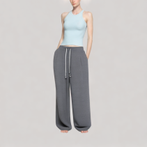 Women's Gray Wide Leg Pants