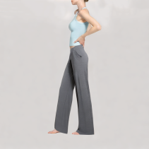 Women's Gray Wide Leg Pants