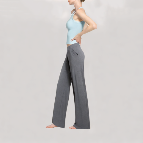 Women's Gray Wide Leg Pants